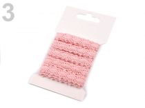 Textillux.sk - produkt Čipka bavlnená šírka 12 mm paličkovaná  - 3 ružová svetlá