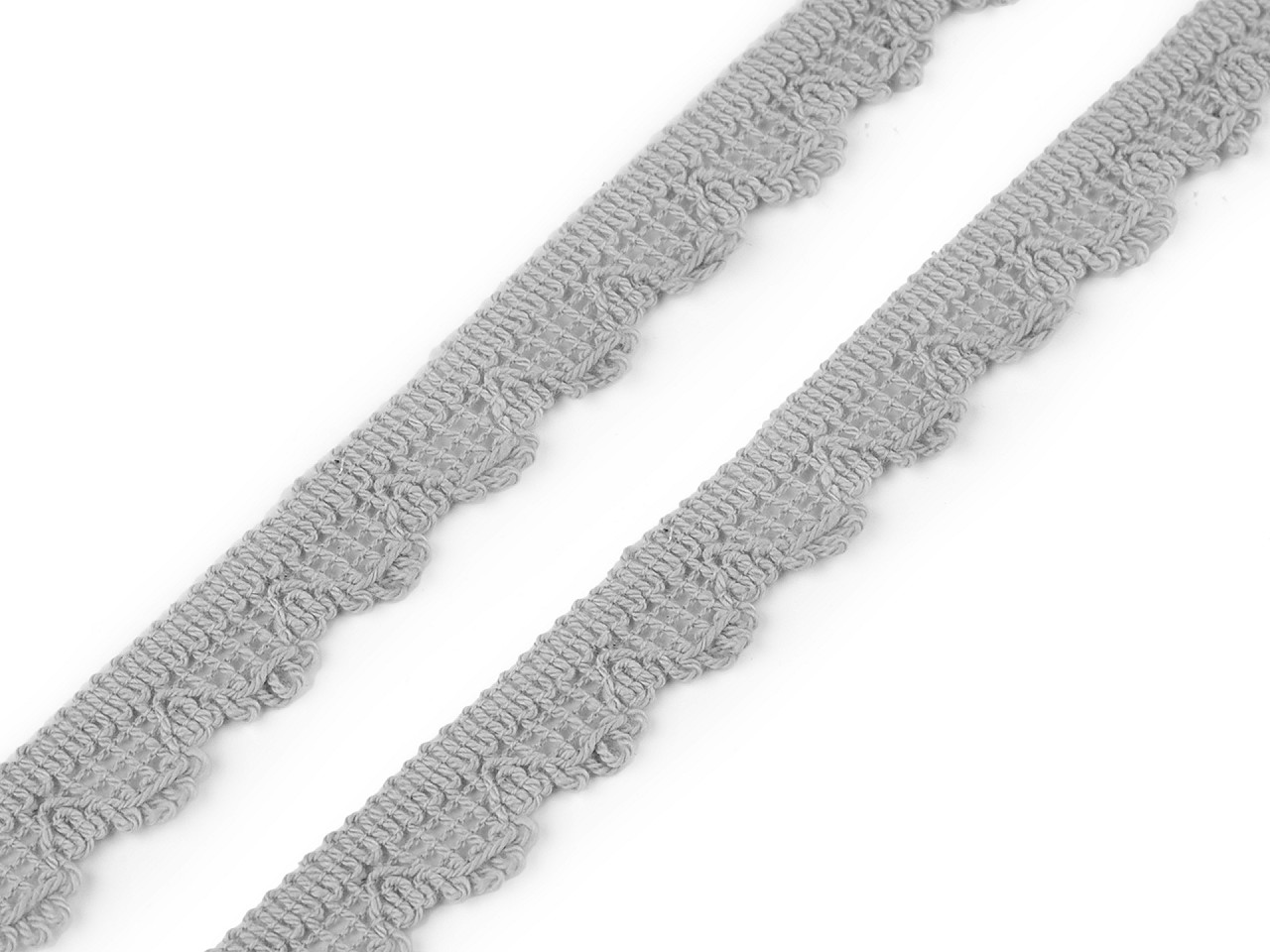 Textillux.sk - produkt Bavlnená čipka paličkovaná šírka 15 mm - 7 šedá svetlá