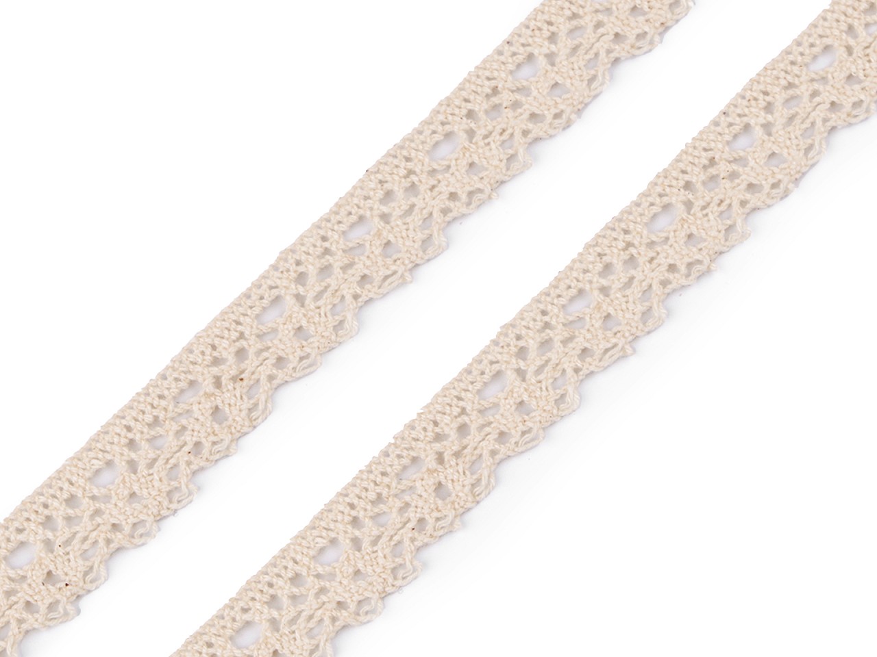 Textillux.sk - produkt Bavlnená čipka paličkovaná šírka 15 mm - 2 režná svetlá