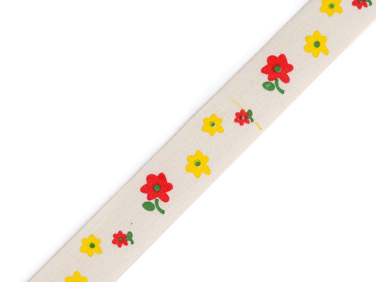 Textillux.sk - produkt Bavlnená stuha šírka 15 mm kvety