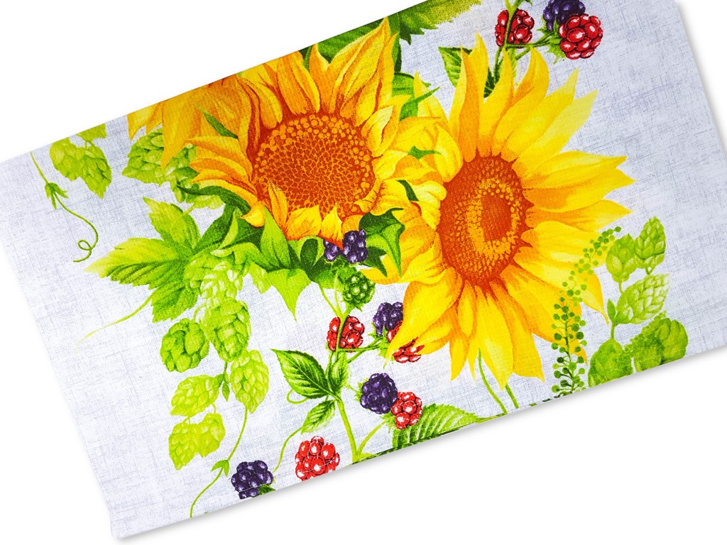 Textillux.sk - produkt Bavlnené utierky z vafľového piké 50x63cm / 2 kusy - 19- slnečnica a maliny