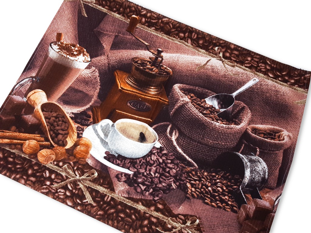 Textillux.sk - produkt Bavlnené utierky z vafľového piké 50x60cm / 2 kusy - 21- caffe mlynček