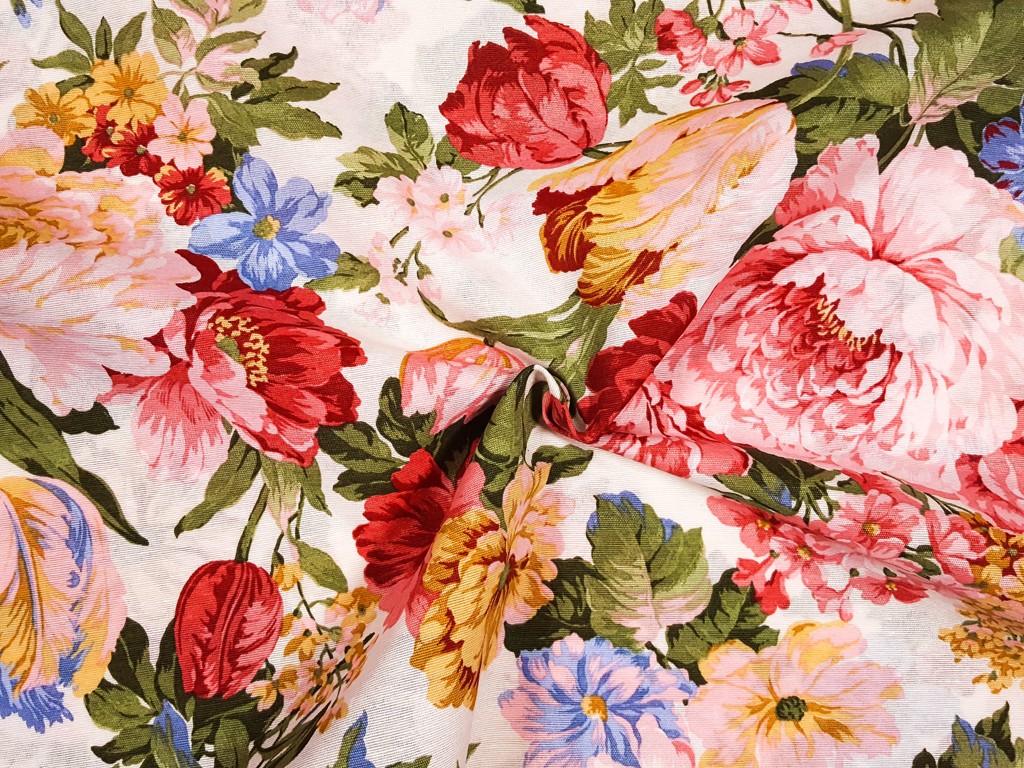 Textillux.sk - produkt Dekoračná látka lúka farebných kvetov 140 cm