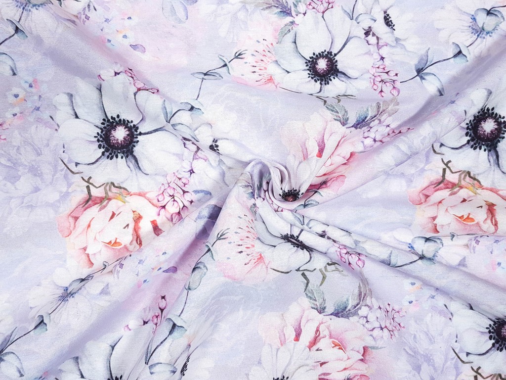 Textillux.sk - produkt Dekoračná látka pastelový kvetinový raj 160 cm