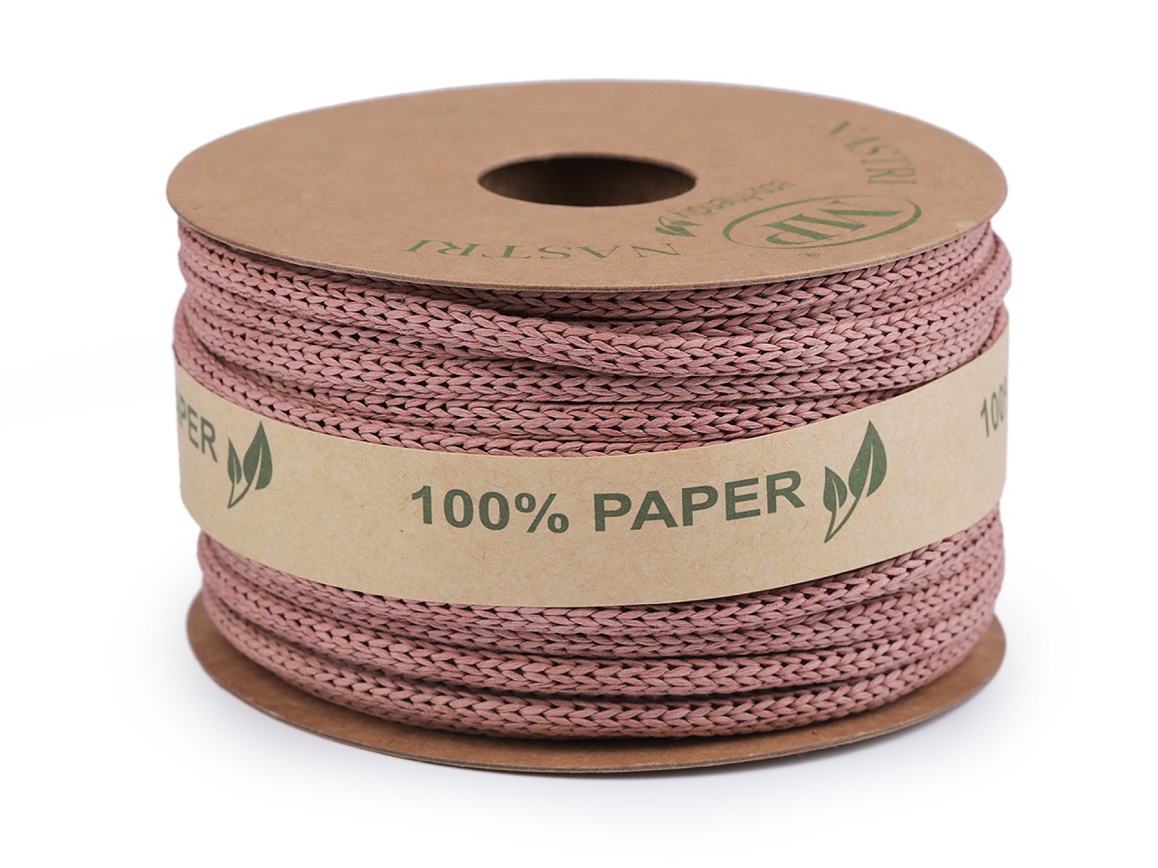 Textillux.sk - produkt Eko papierová pletená šnúra Ø4 mm - 5 (20) staroružová sv.