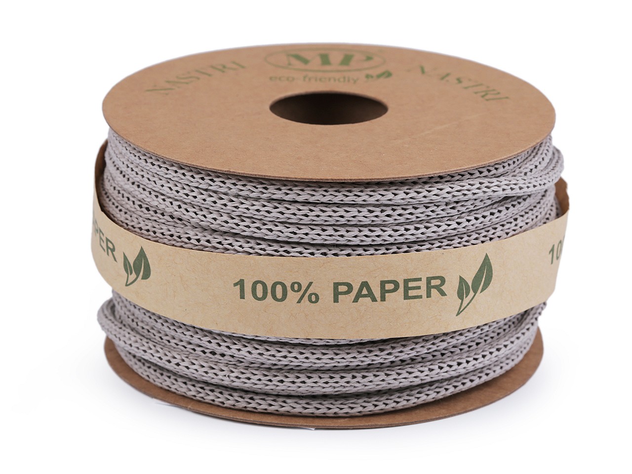 Textillux.sk - produkt Eko papierová pletená šnúra Ø4 mm - 6 (40) šedá svetlá