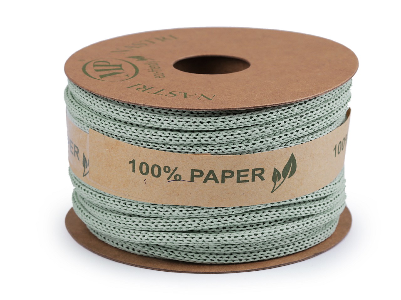 Textillux.sk - produkt Eko papierová pletená šnúra Ø4 mm - 7 (55) mint