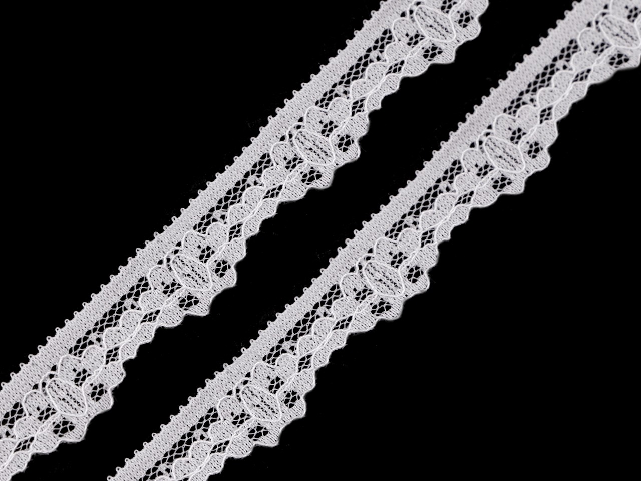 Textillux.sk - produkt Elastická čipka šírka 15 mm - 1 biela