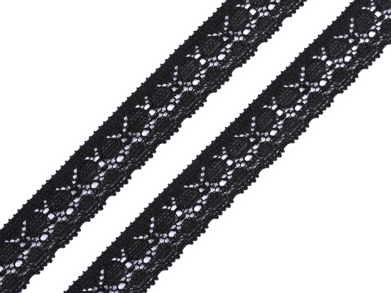 Textillux.sk - produkt Elastická čipka šírka 17 mm - 3 čierna