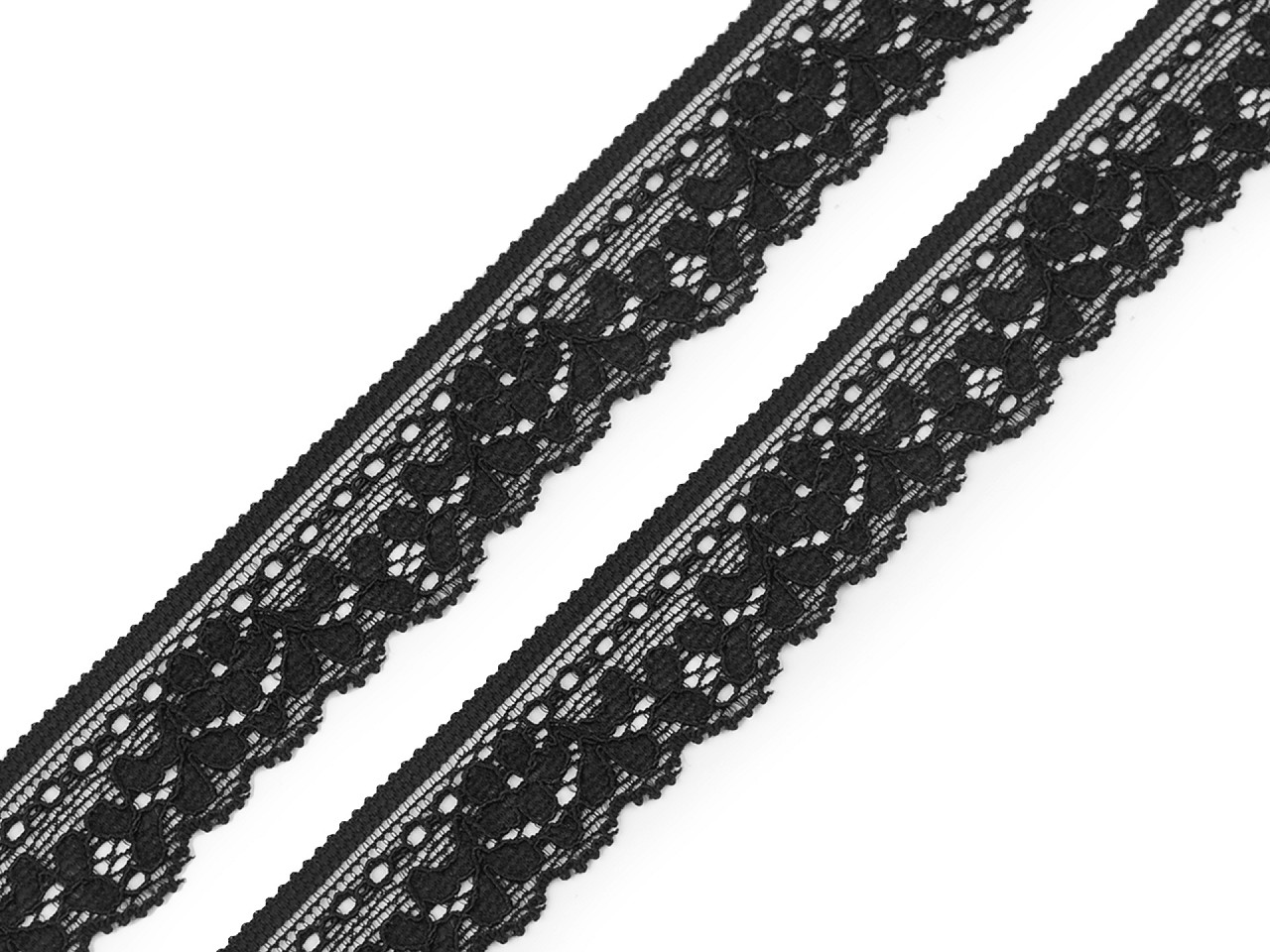 Textillux.sk - produkt Elastická čipka šírka 20 mm - 2 čierna