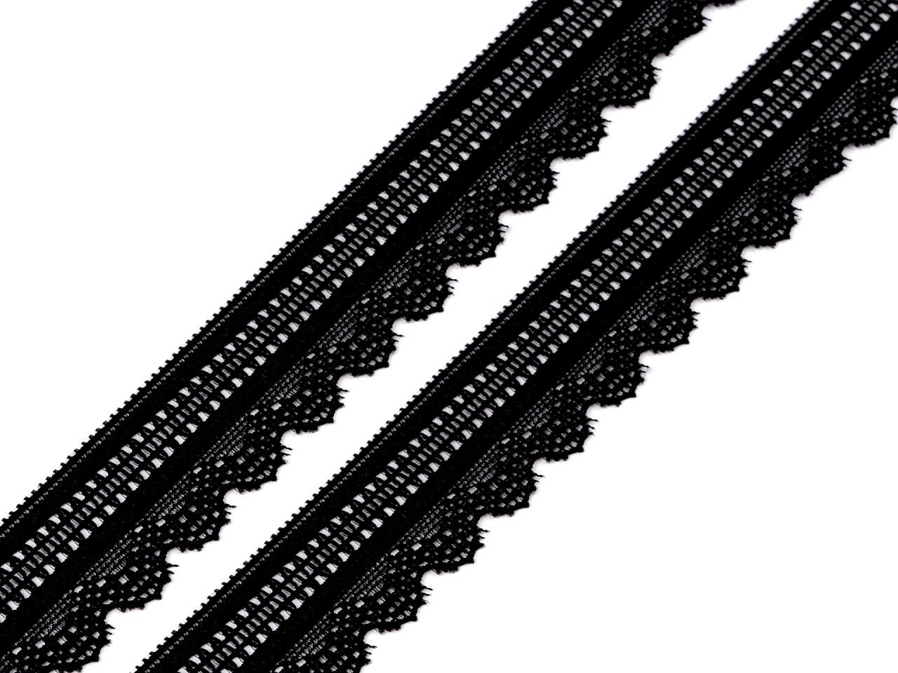 Textillux.sk - produkt Elastická čipka šírka 25 mm - 3 čierna