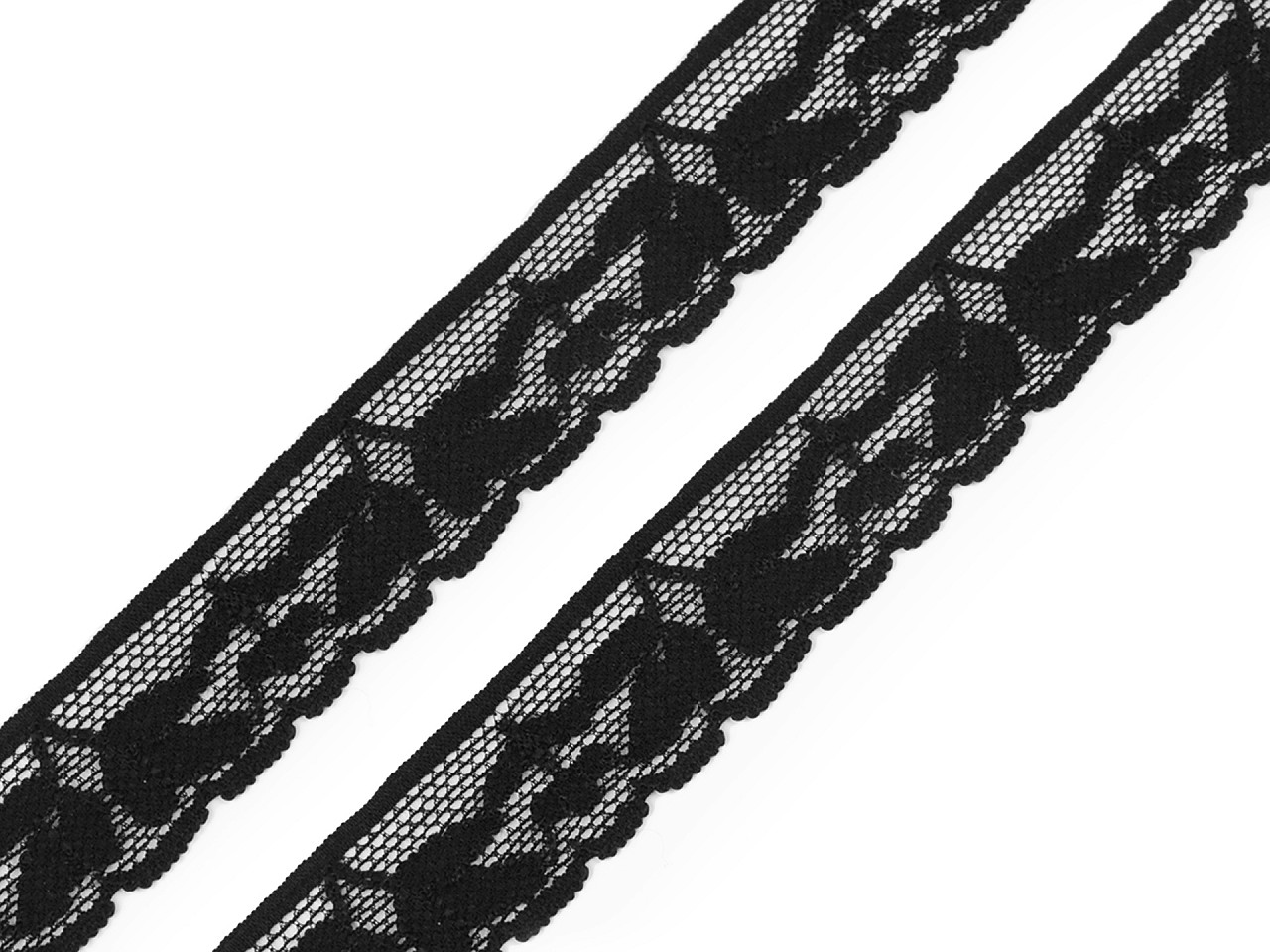 Textillux.sk - produkt Elastická čipka šírka 25 mm - 2 čierna