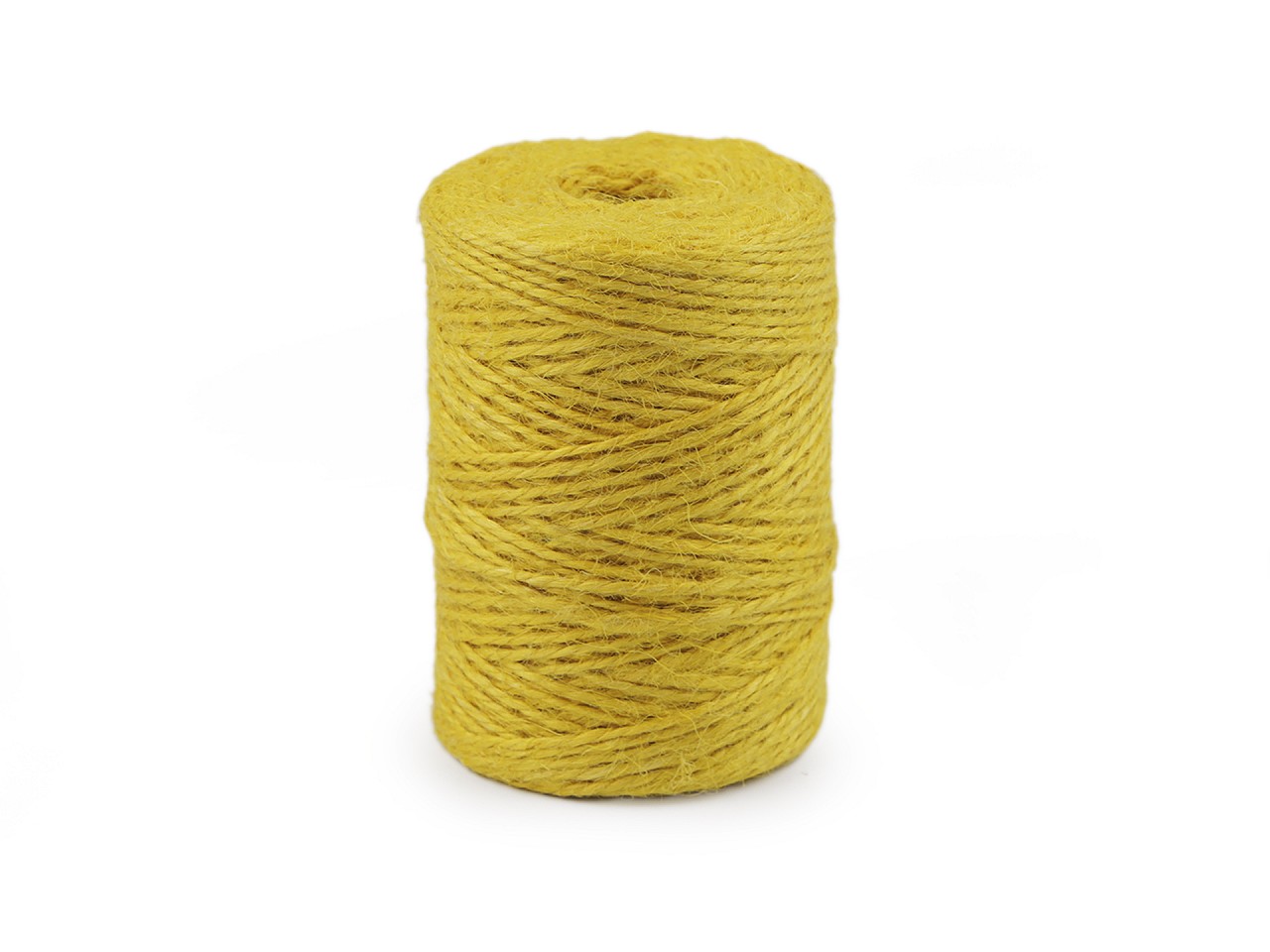 Textillux.sk - produkt Jutový povrázok Ø2 mm na pletenie a háčkovanie - 3 žltá
