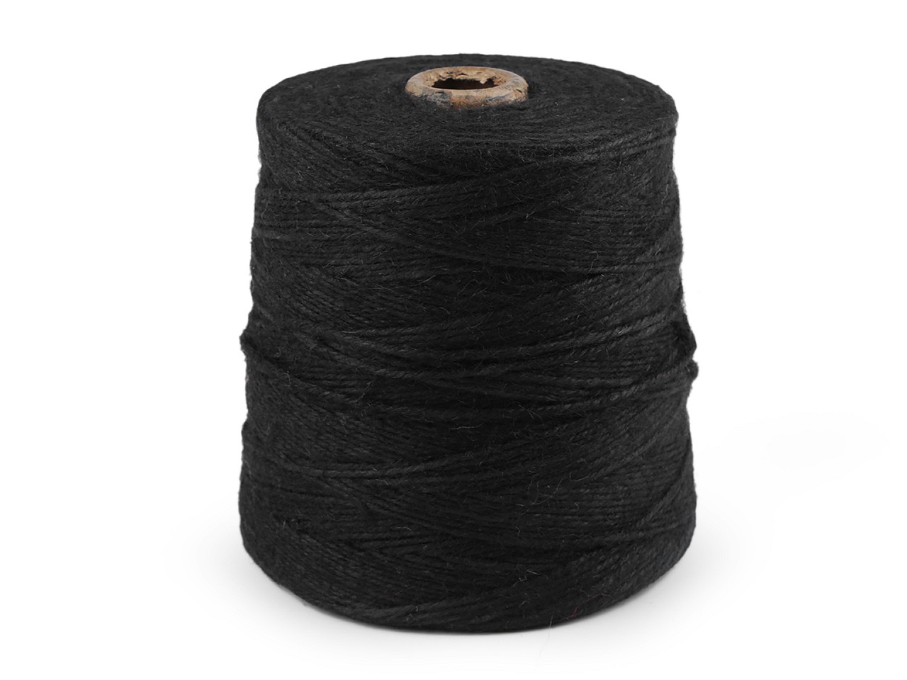 Textillux.sk - produkt Jutový povrázok Ø3 mm na pletenie tašiek a dekorácií 1000 g - 6 (19) čierna