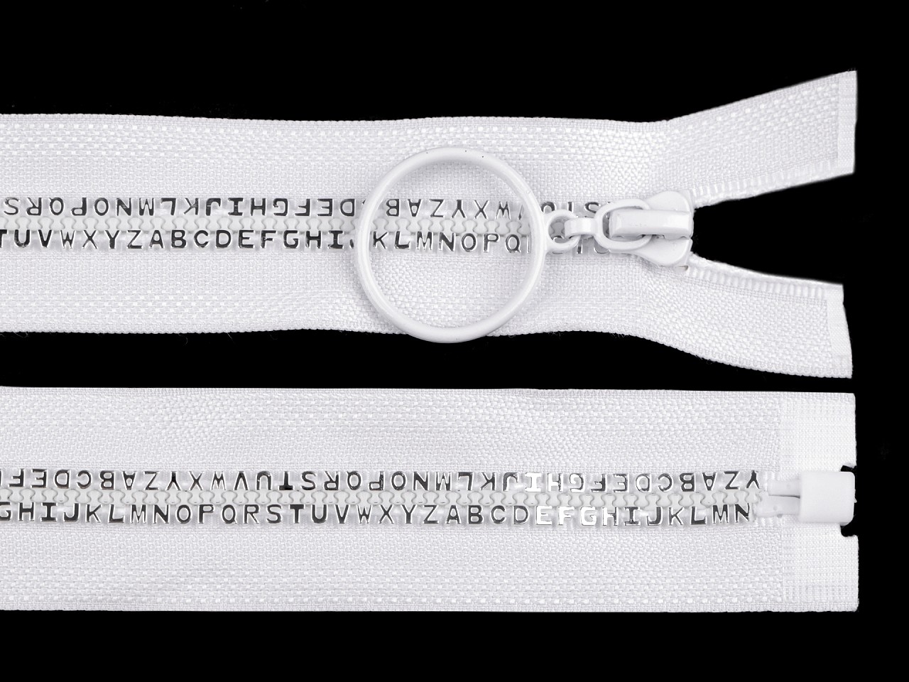 Textillux.sk - produkt Kostený zips šírka 5 mm dĺžka 50 cm písmenká