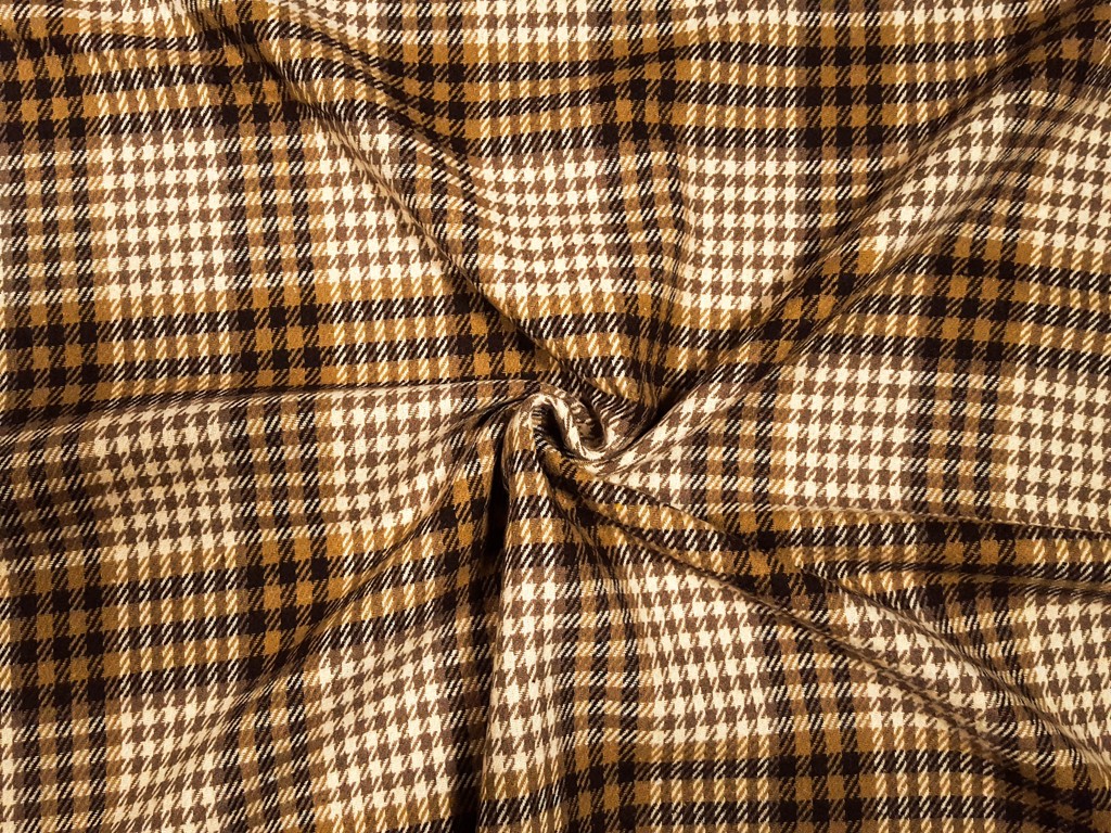 Textillux.sk - produkt Kostýmovka hrubá hnedé káro 150 cm - 1- hnedé káro, svetlohnedá
