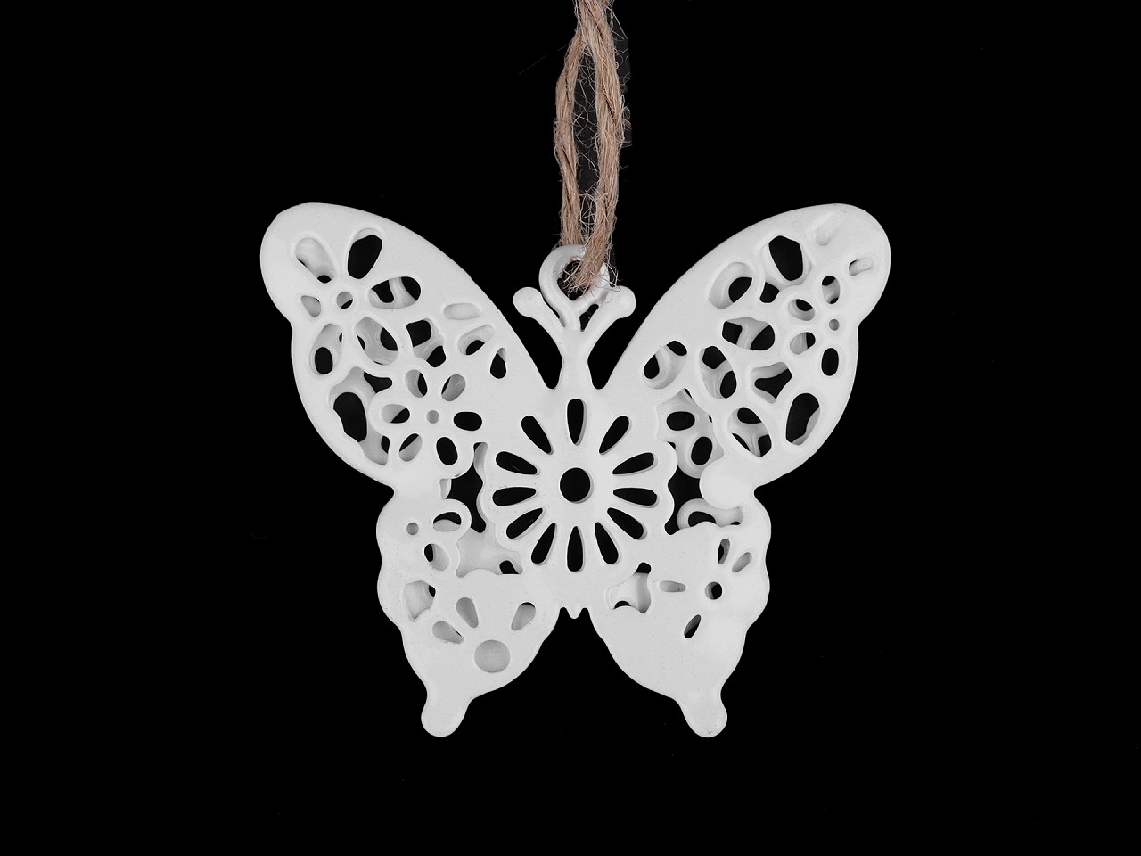 Textillux.sk - produkt Kovový motýľ, kvet na zavesenie