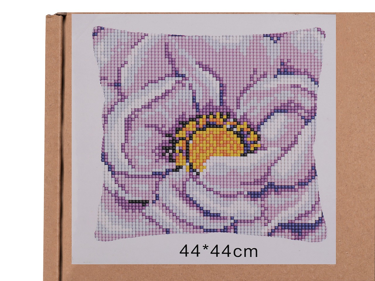 Textillux.sk - produkt Kreatívna sada obliečka na vankúš na vyšívanie - 2 fialovoružová kvet