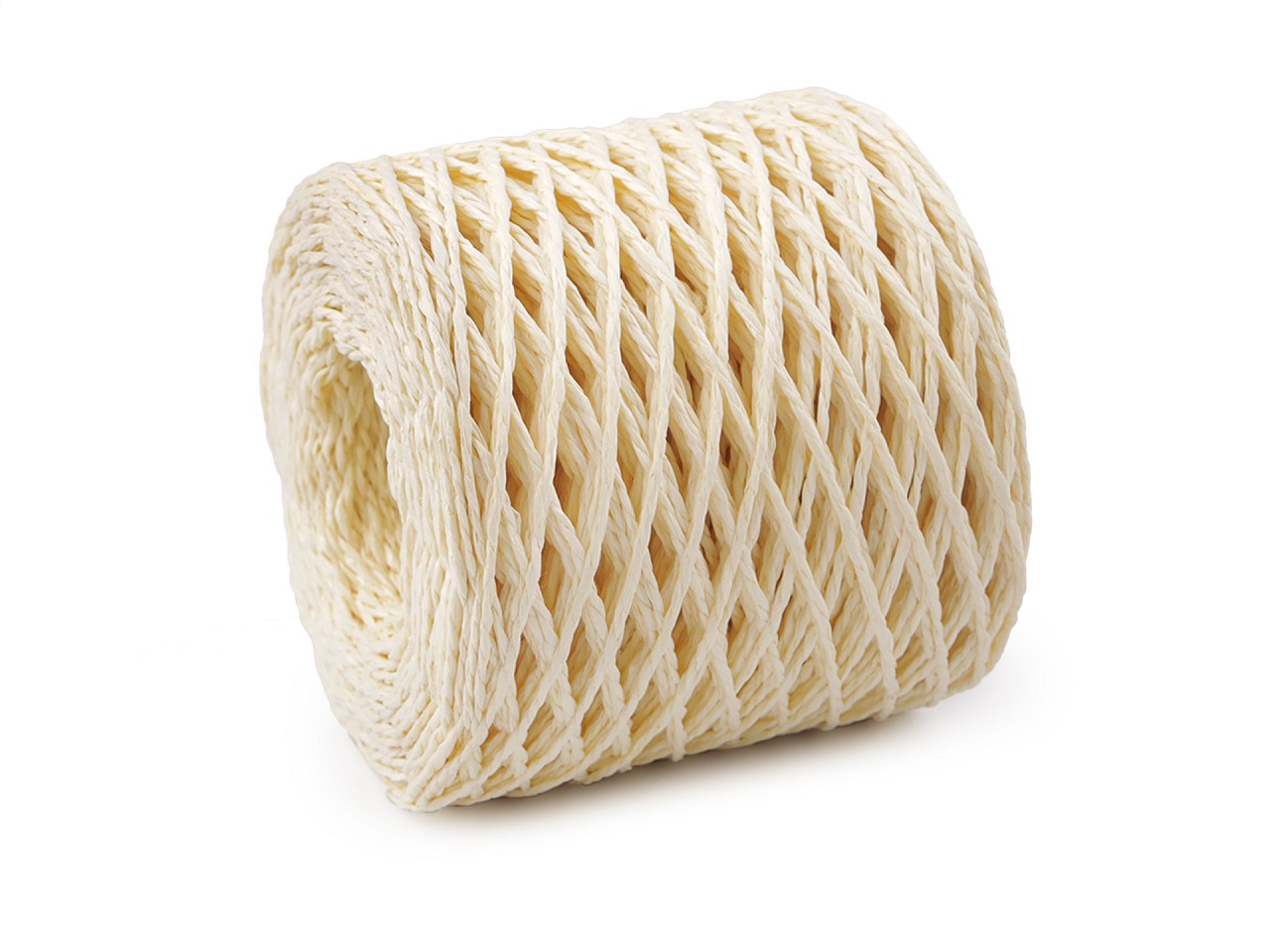 Textillux.sk - produkt Lyko rafia na pletenie tašiek - prírodné Ø1,5 mm - 3 prírodná svetlá