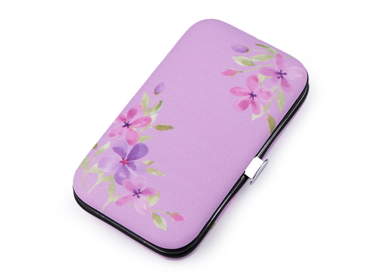 Textillux.sk - produkt Manikúra v púzdre s kvetmi - 2 fialová lila