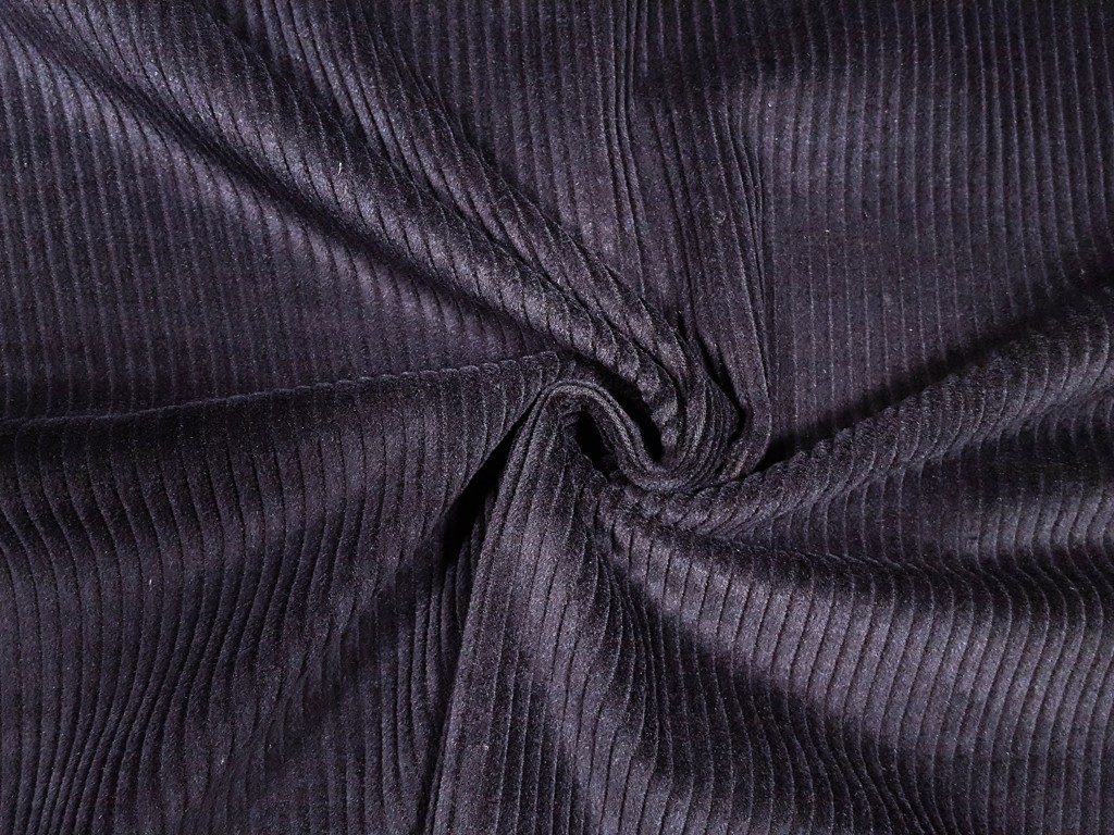 Textillux.sk - produkt Menchestrová látka pásy 142 cm - 3- menchester pásy, čierna