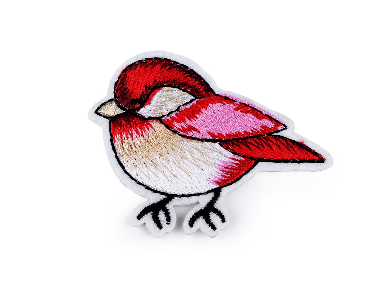 Textillux.sk - produkt Nažehlovačka vtáčik - 2 červená