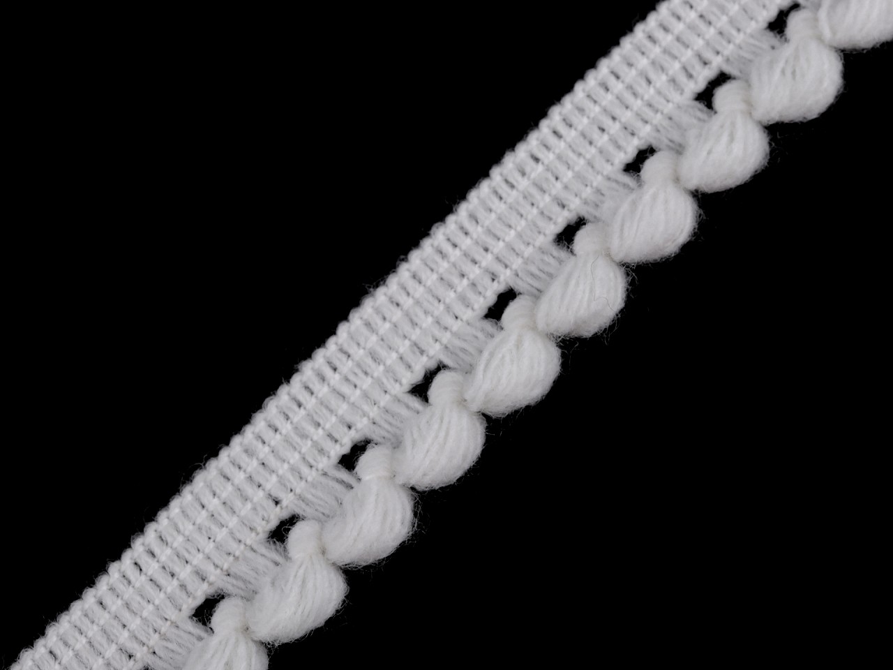 Textillux.sk - produkt Odevný prámik s brmbolcami s podielom vlny šírka 20 mm