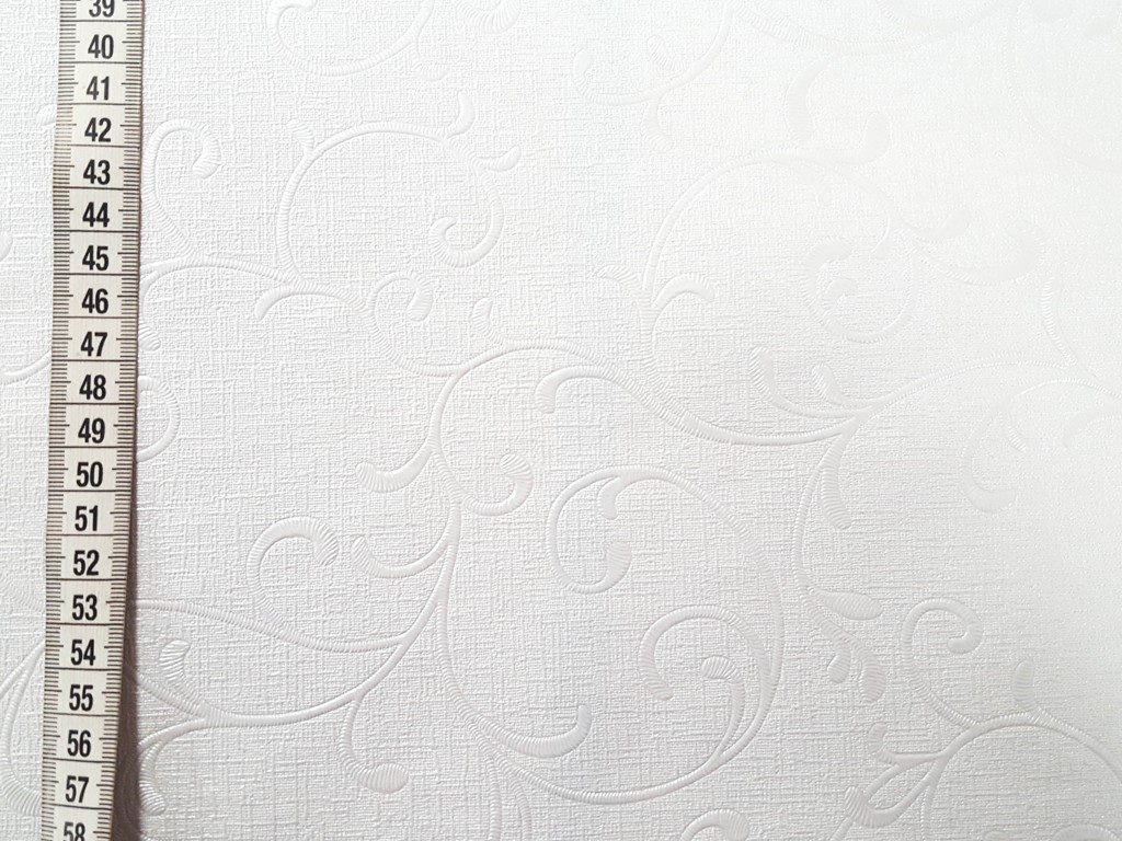 Textillux.sk - produkt Okrúhle PVC obrusy do interiéru a záhrady priemer 140 cm - 455 biely ornament reliéf