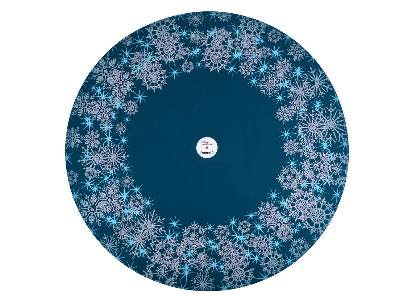 Textillux.sk - produkt Panel na dámsku kolesovú sukňu - 12 modrá vločka