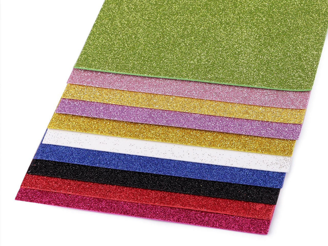 Textillux.sk - produkt Penová guma Moosgummi s glitrami 20x30 cm