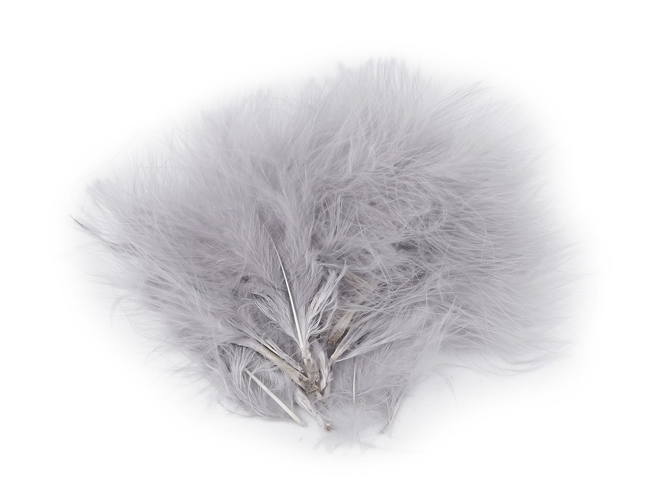 Textillux.sk - produkt Perie marabu dĺžka 5-12 cm - 5 šedá svetlá