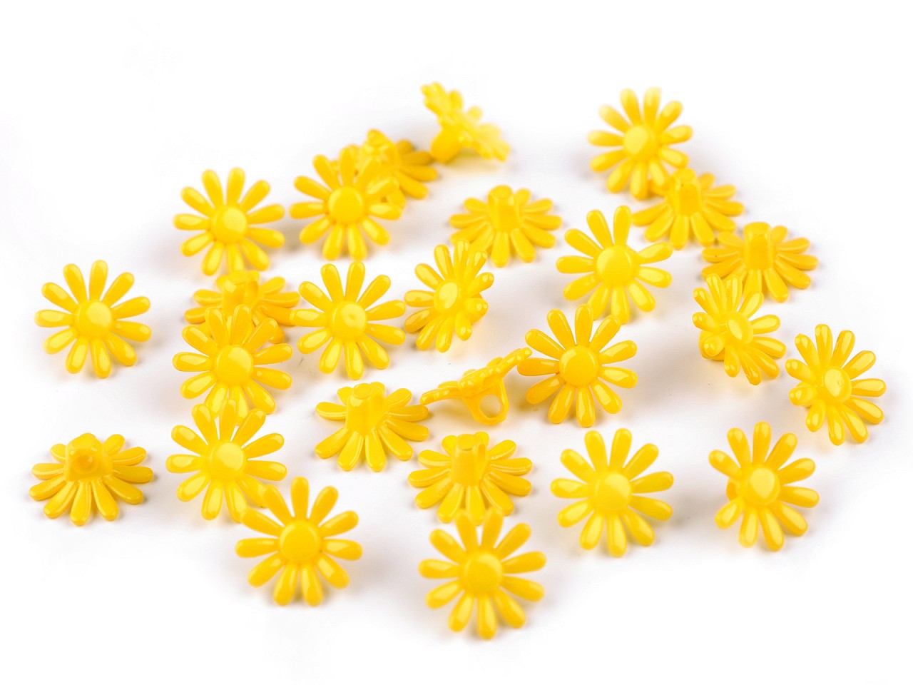 Textillux.sk - produkt Plastové gombíky / korálky kvet Ø15 mm