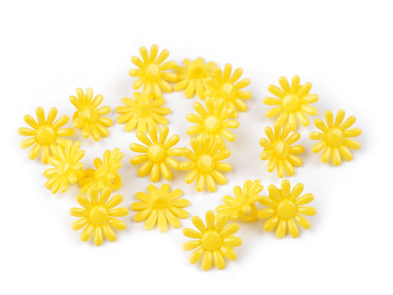 Textillux.sk - produkt Plastové gombíky / korálky kvet Ø15 mm
