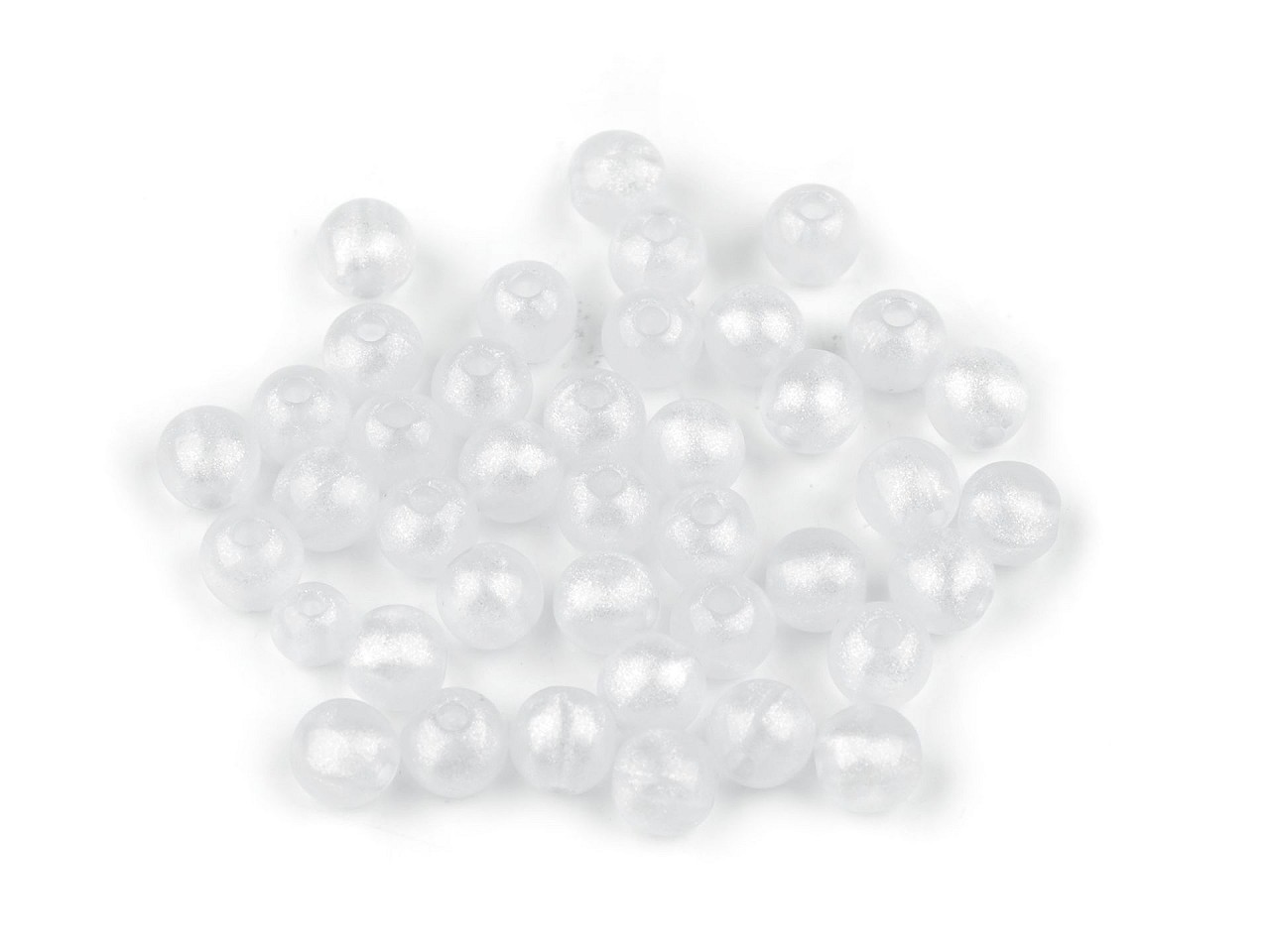 Textillux.sk - produkt Plastové koráliky perleťový AB frost efekt Ø10 mm