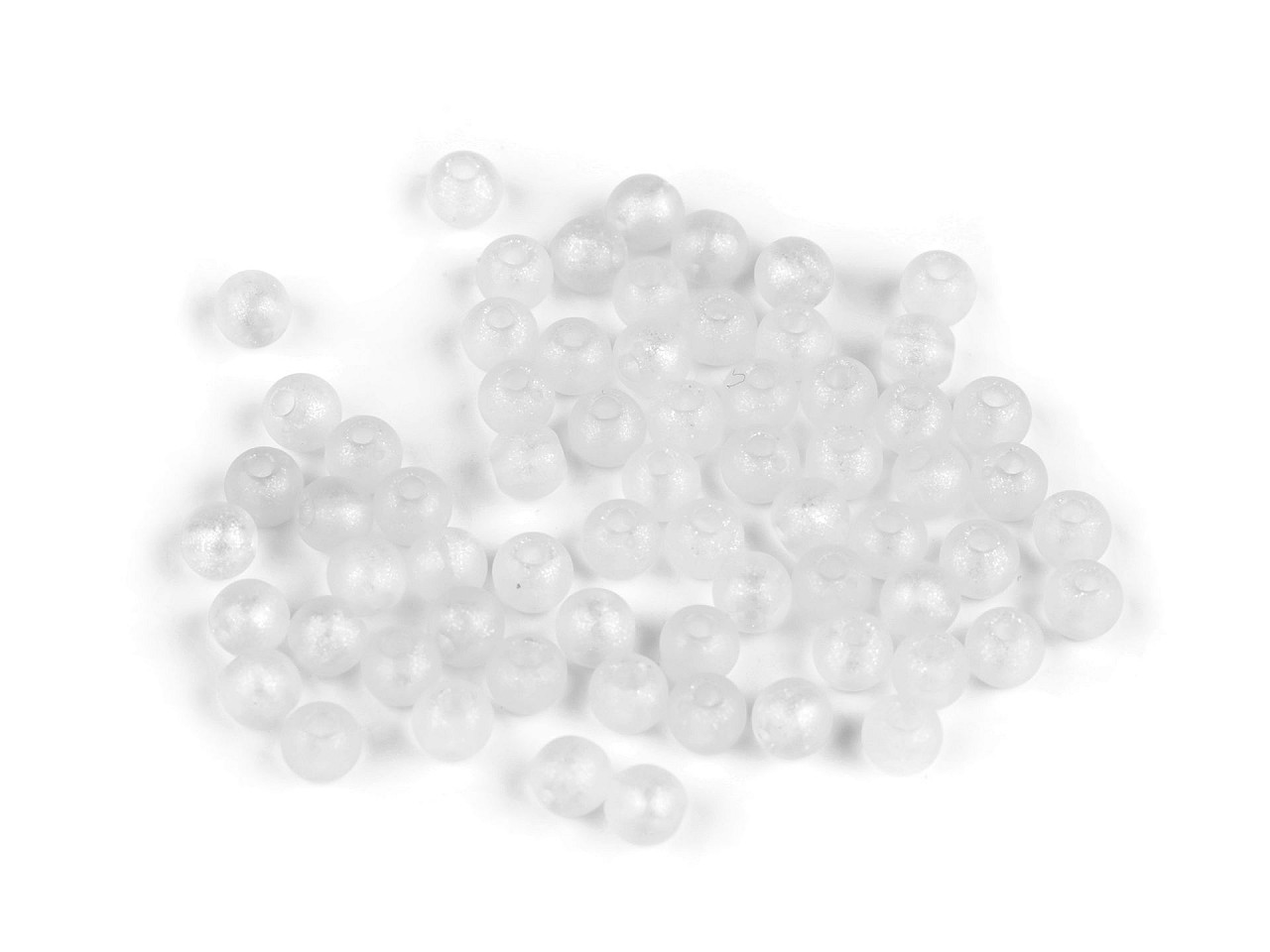 Textillux.sk - produkt Plastové koráliky perleťový AB frost efekt Ø6 mm