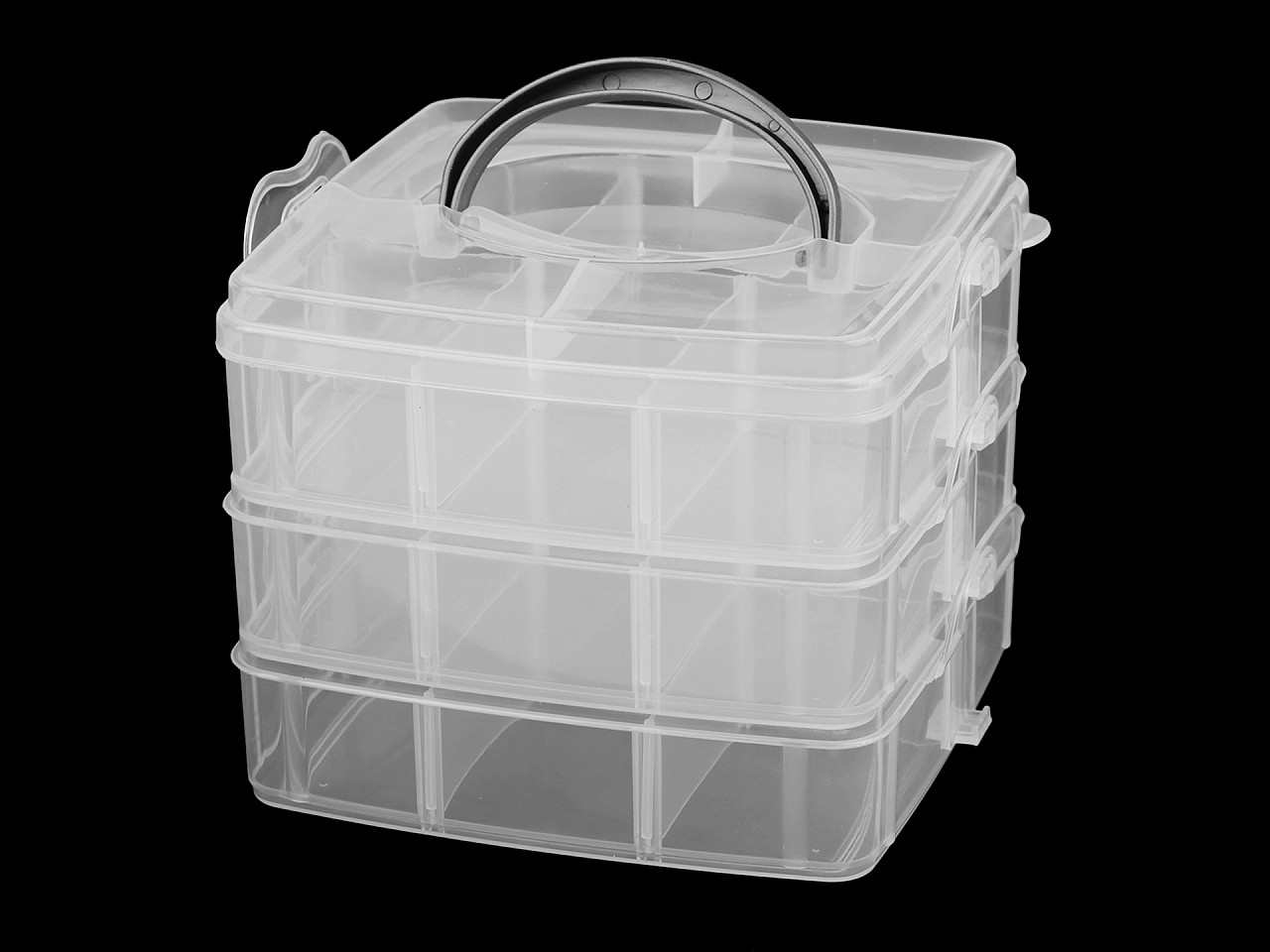 Textillux.sk - produkt Plastový box / kufrík 3 poschodový s rukoväťou
