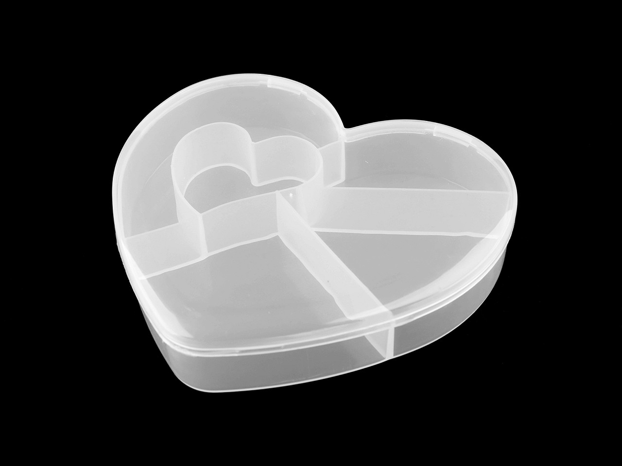Textillux.sk - produkt Plastový box / zásobník srdce 12x13, 5x2, 5 cm