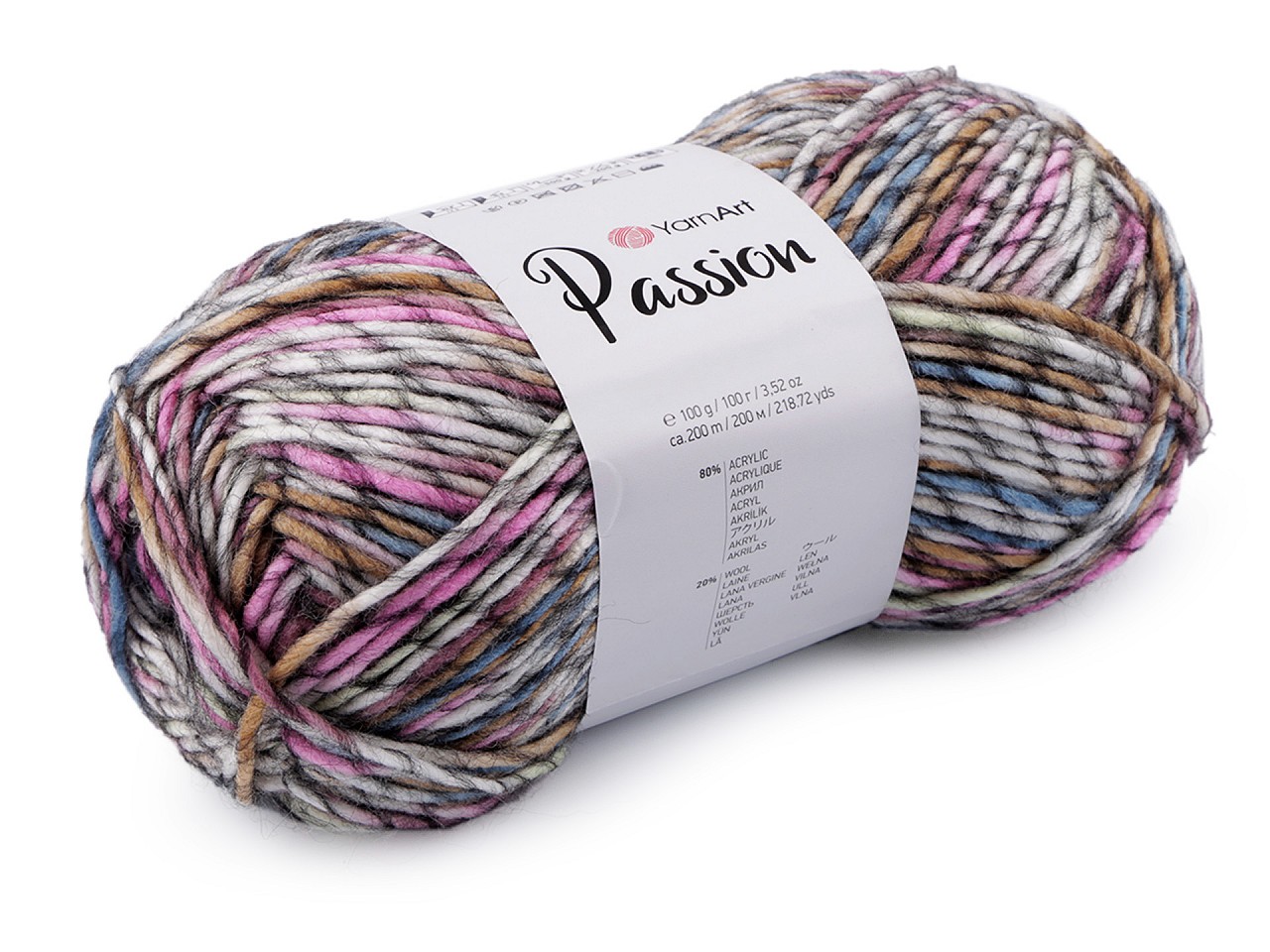 Textillux.sk - produkt Pletacia priadza Passion 100 g - 1 (1246) ružová str.