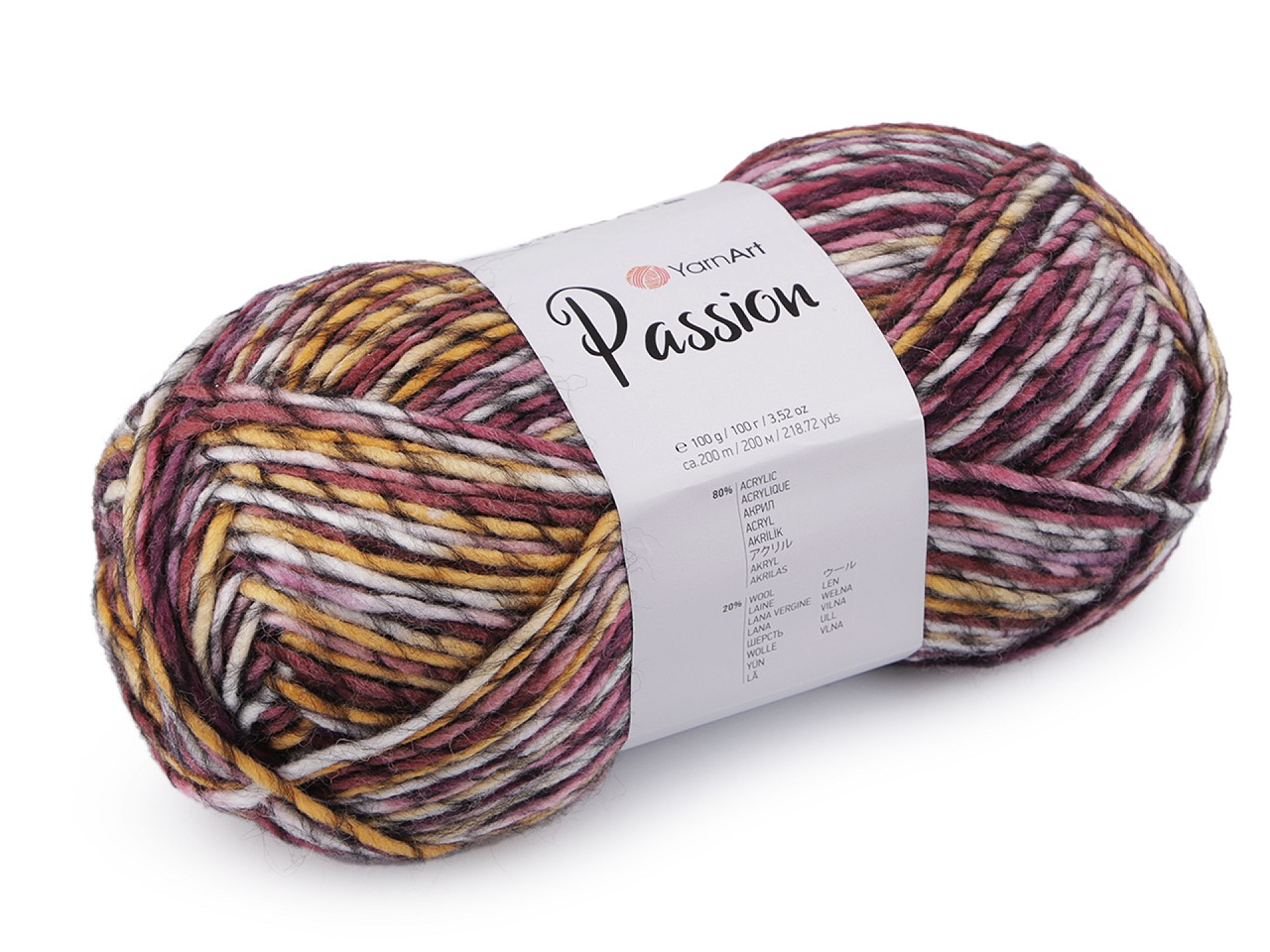 Textillux.sk - produkt Pletacia priadza Passion 100 g - 10 (1247) lilavá