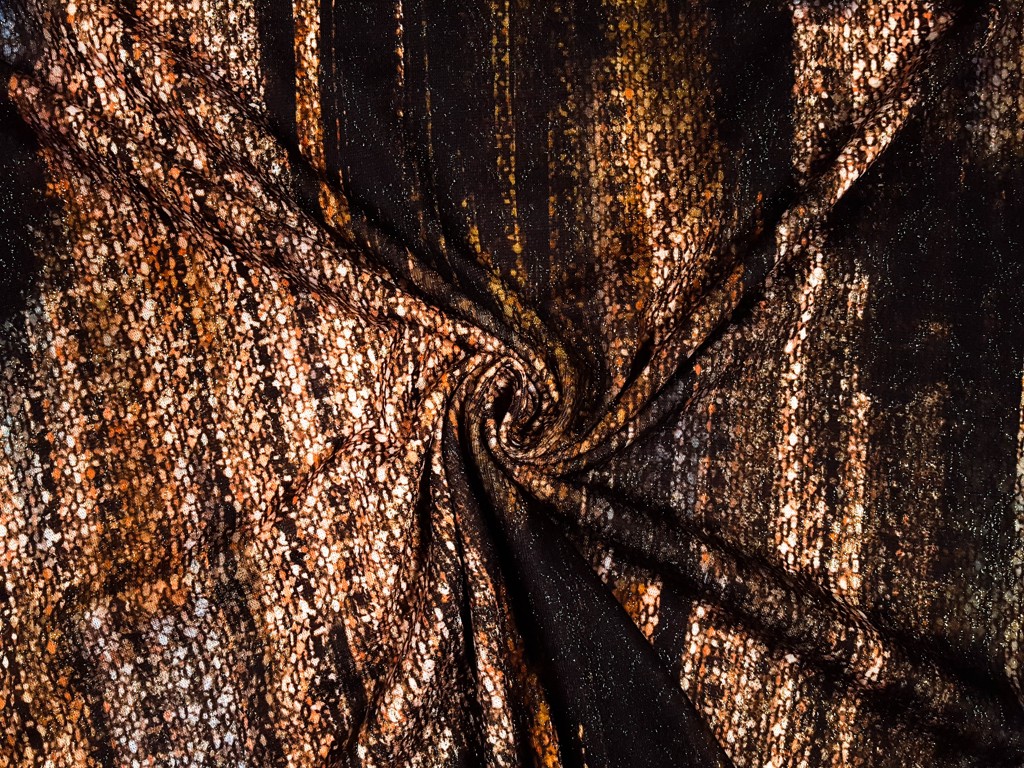 Textillux.sk - produkt Polyesterový úplet jeseň vo farbách 150 cm