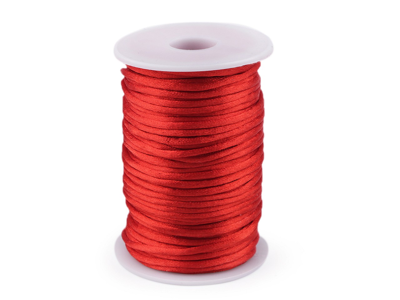 Textillux.sk - produkt Saténová šnúra Ø3 mm - 2 červená