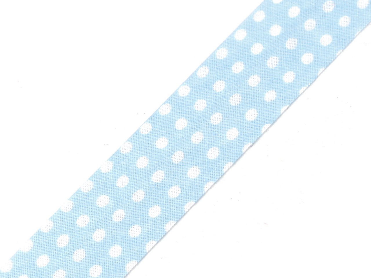Textillux.sk - produkt Šikmý prúžok bavlnený bodka, káro, hviezdy šírka 20 mm zažehlený - 380798/8 modrá ľadová bodky