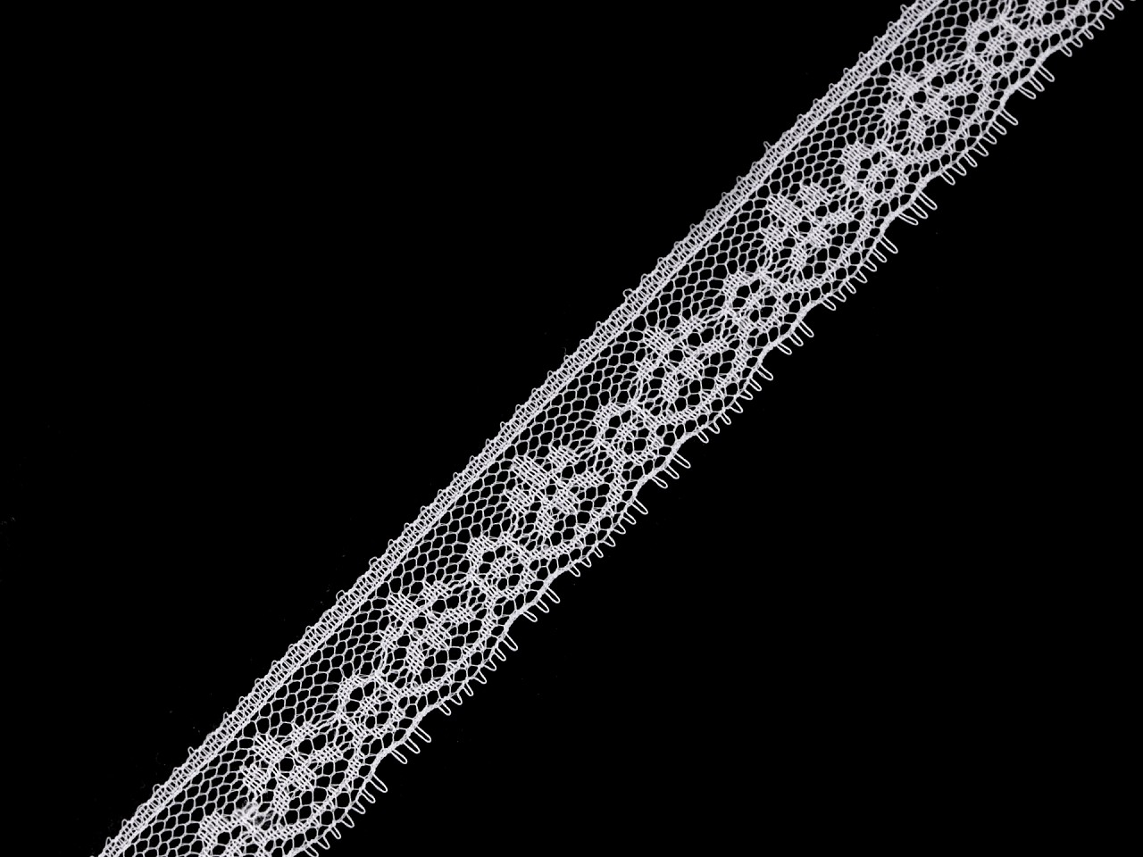 Textillux.sk - produkt Silonová čipka šírka 18 mm - 1 biela