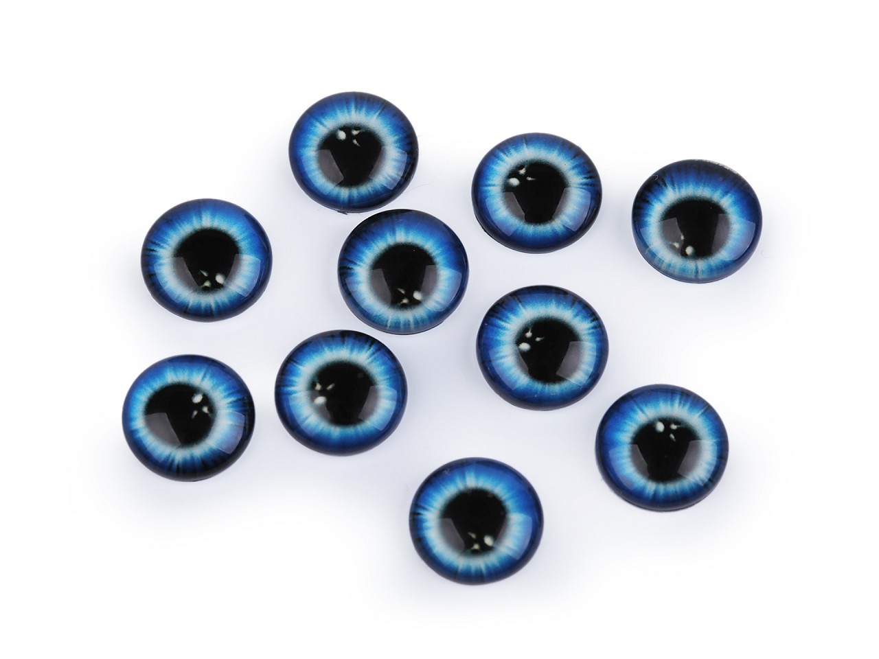 Textillux.sk - produkt Sklenené oči na nalepenie Ø10 a 12 mm - 5 (12 mm) modrá