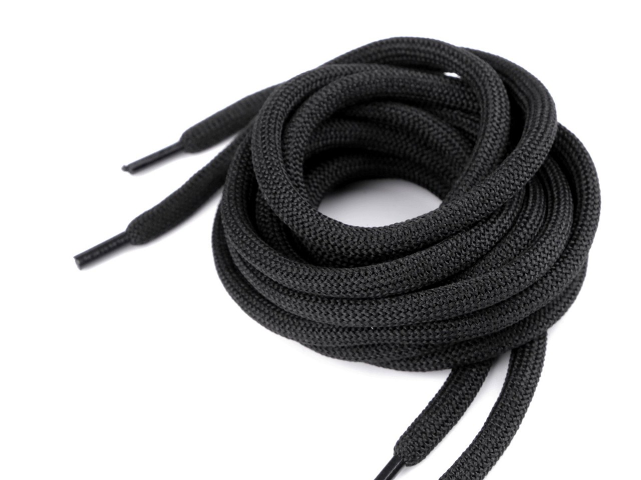 Textillux.sk - produkt Šnúrky do topánok, tenisiek, mikín dĺžka 130 cm - 2 čierna