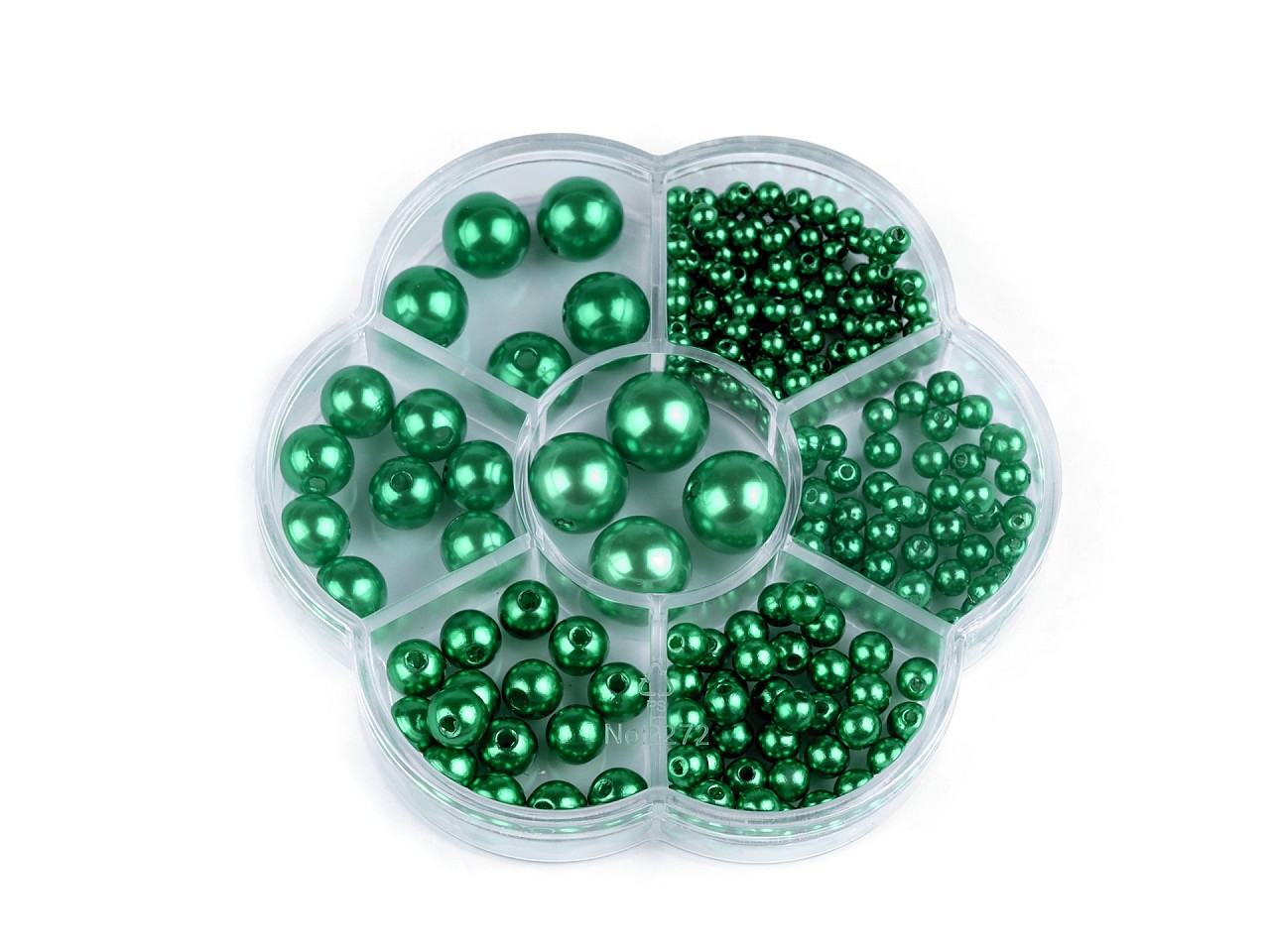 Textillux.sk - produkt Súprava plastových voskových korálikov v boxe - 9 zelená