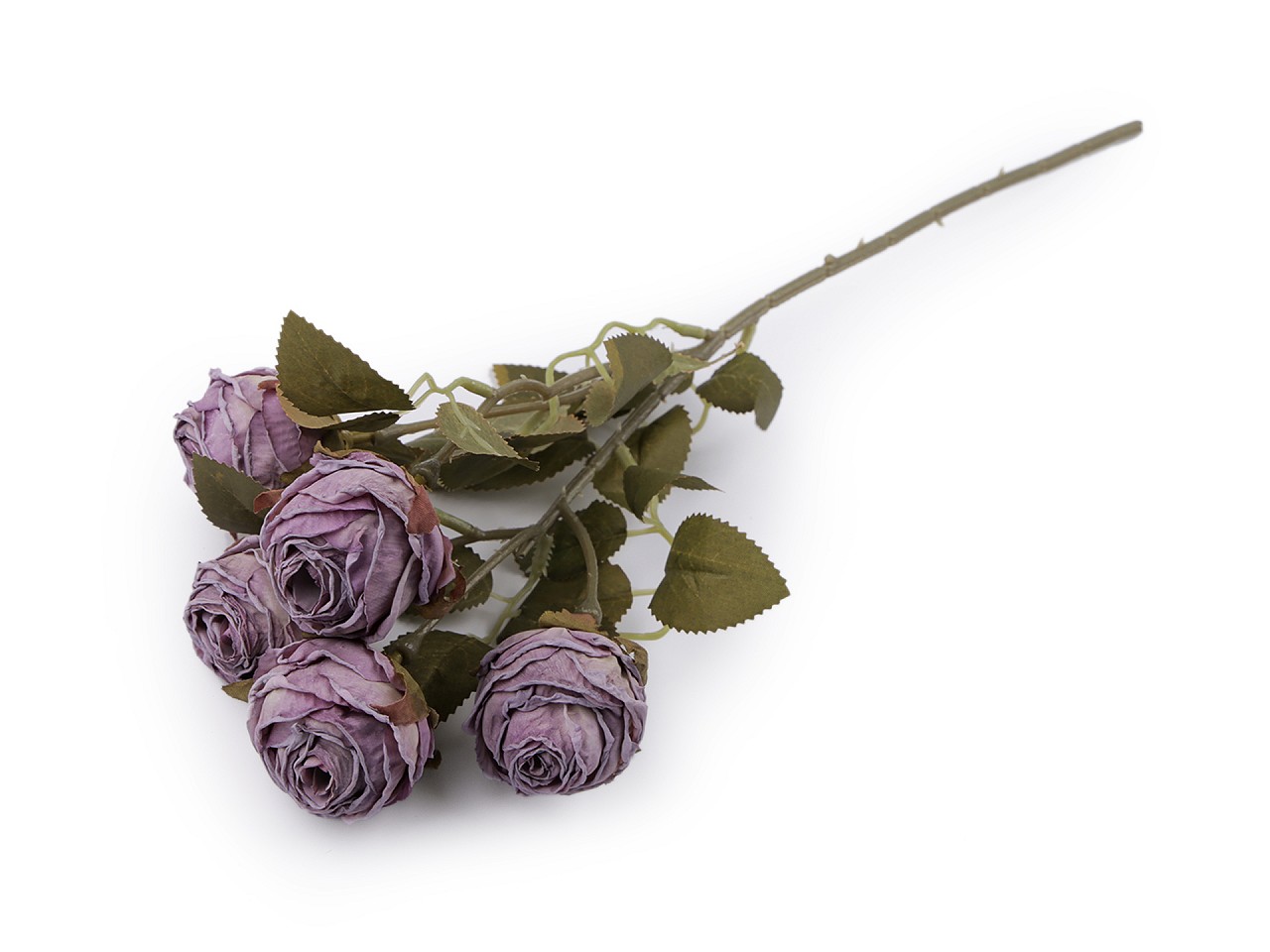Textillux.sk - produkt Umelá kytica ruže - 10 fialová levandula