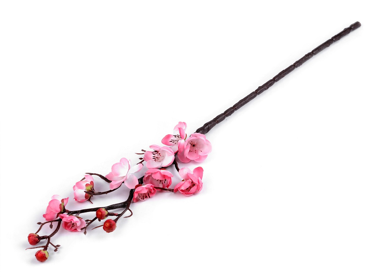 Textillux.sk - produkt Umelá vetvička jabloňový kvet - 2 ružová svetlá