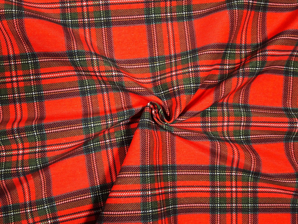 Textillux.sk - produkt Vianočná dekoračná látka škótske káro 140 cm