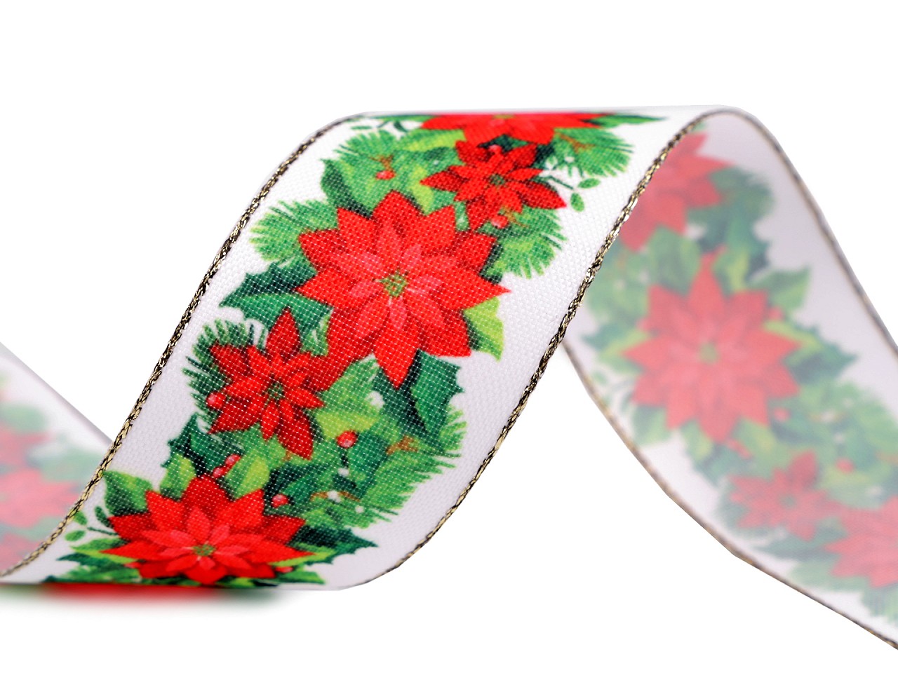 Textillux.sk - produkt Vianočná stuha šírka 35 mm s lurexom